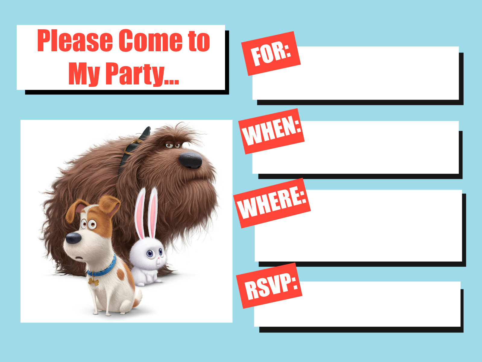 Best ideas about Secret Life Of Pets Birthday Party
. Save or Pin Musings of an Average Mom The Secret Life of Pets Invitation Now.