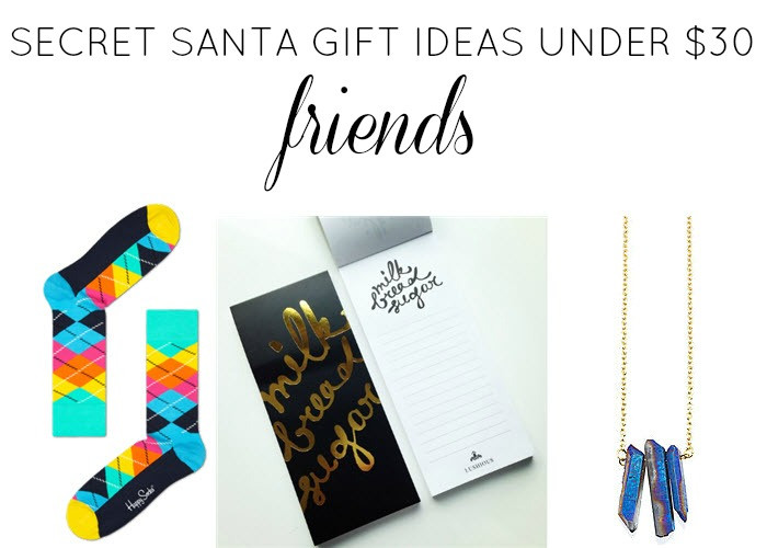Best ideas about Secret Santa Gift Ideas For Friends
. Save or Pin Secret Santa Gift Ideas Under $30 Sonia Styling Now.