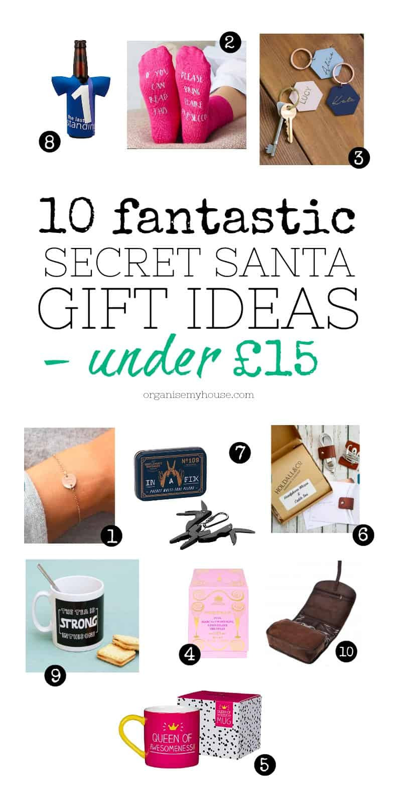 Best ideas about Secret Santa Gift Ideas For Guys
. Save or Pin 10 fantastic secret santa t ideas that are all under £15 Now.