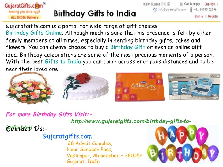 Best ideas about Send Birthday Gifts To India
. Save or Pin Birthday Gifts to India line Birthday Gift Hampers Now.