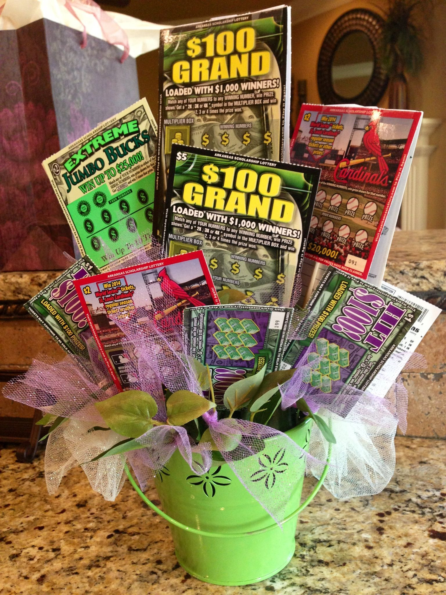 Best ideas about Senior Gift Basket Ideas
. Save or Pin For the Senior Citizen who hates flowers but LOVES lottery Now.