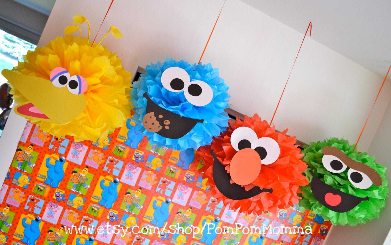 Best ideas about Sesame Street Birthday Decorations
. Save or Pin Sesame Street Inspired Party Poms Now.