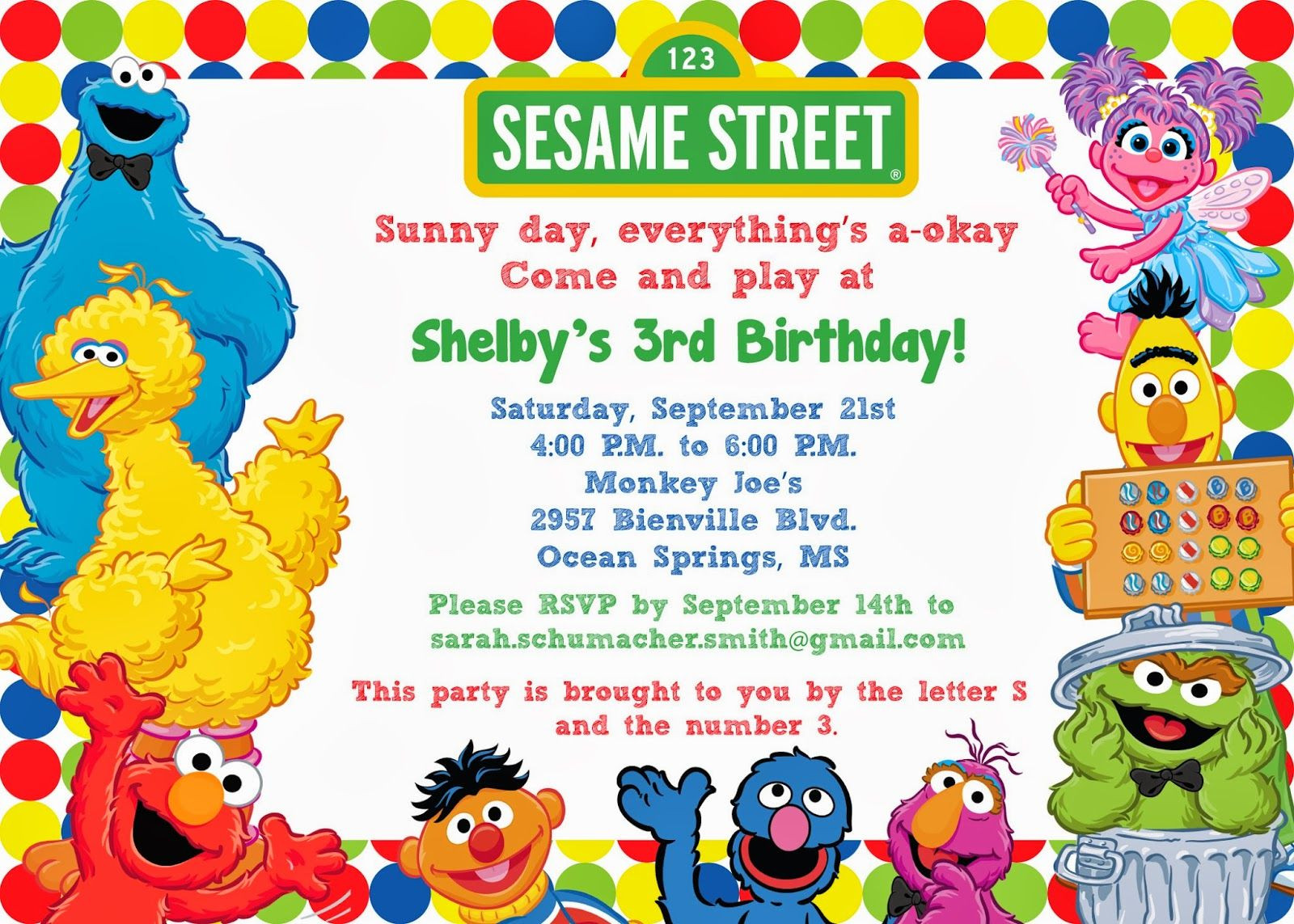 Best ideas about Sesame Street Birthday Party Invitations
. Save or Pin Download Now FREE Sesame Street Birthday Invitations Now.