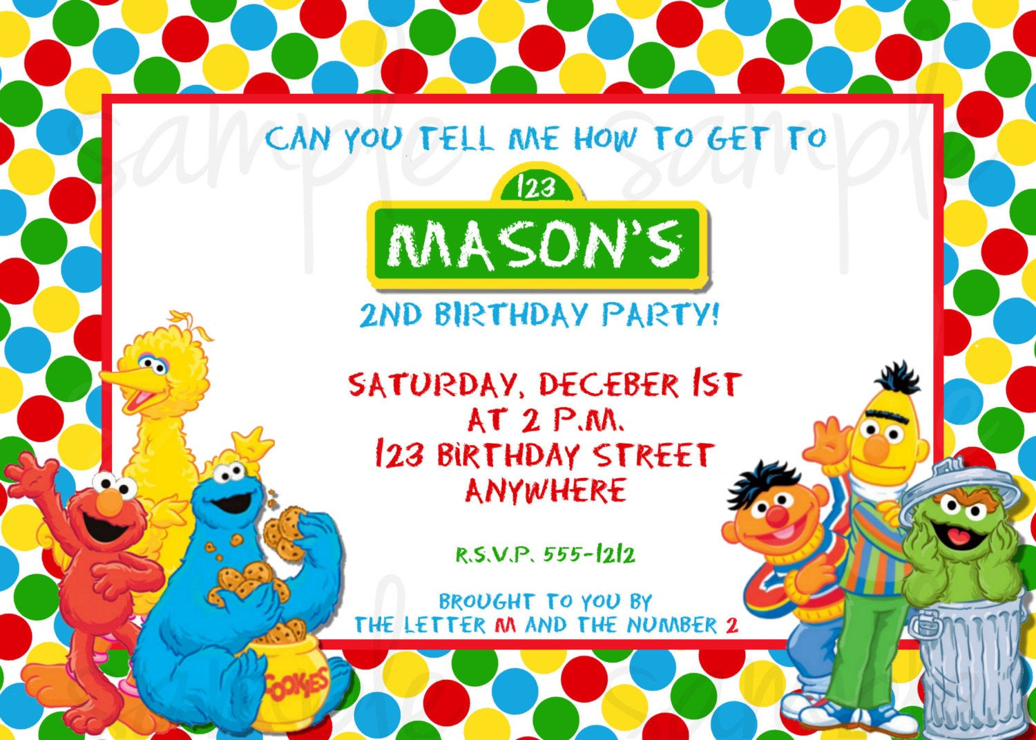 Best ideas about Sesame Street Birthday Party Invitations
. Save or Pin Sesame Street Birthday Invitation sesame street invitation Now.