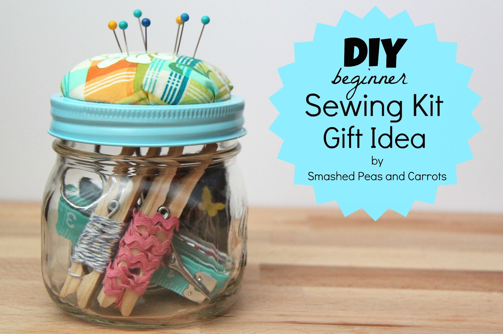 Best ideas about Sewing Gift Ideas
. Save or Pin DIY Beginner Sewing Kit Gift Idea TUTORIAL Smashed Peas Now.