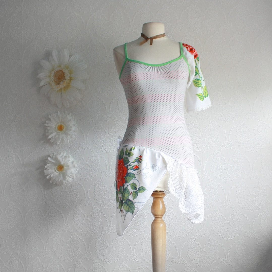 Best ideas about Shabby Chic Clothes
. Save or Pin Upcycled Clothing Shabby Chic Top e Sleeve Shirt by Now.