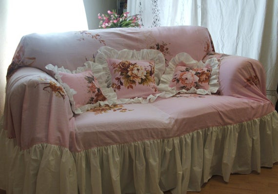 Best ideas about Shabby Chic Couch Cover
. Save or Pin shabby chic sofa slipcoverthrow Now.