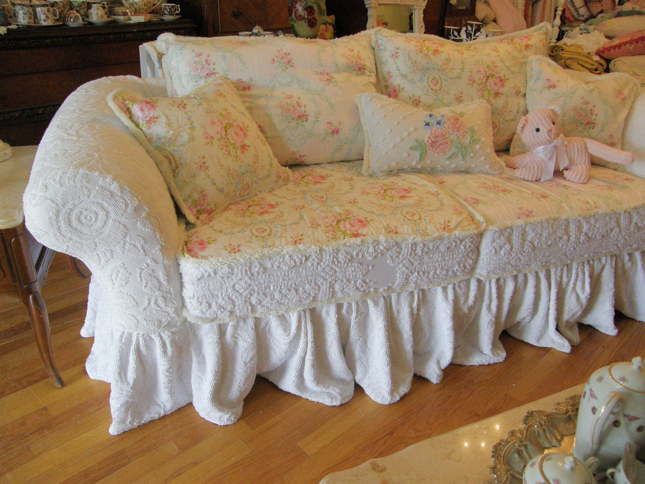 Best ideas about Shabby Chic Couch Cover
. Save or Pin custom shabby sofa chic chenille bedspread by Now.