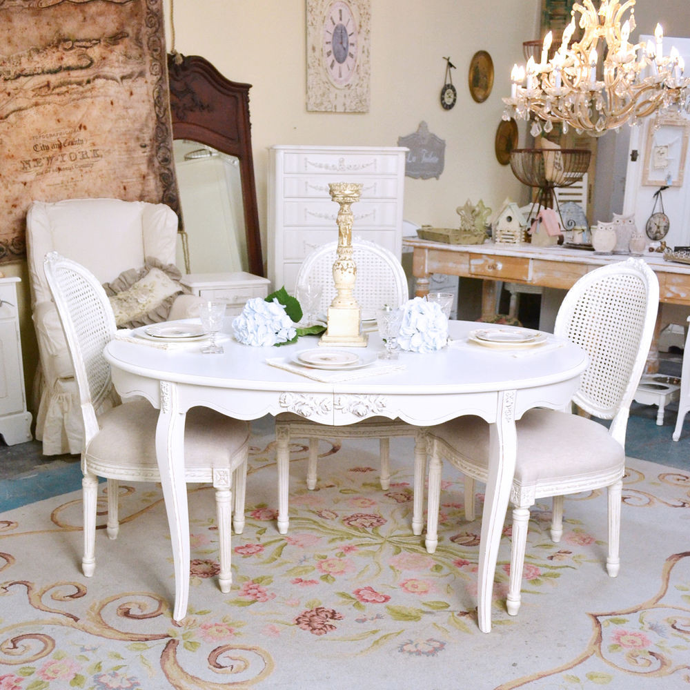 Best ideas about Shabby Chic Dining Table
. Save or Pin Shabby Cottage Chic Oval White Dining Table Vintage French Now.