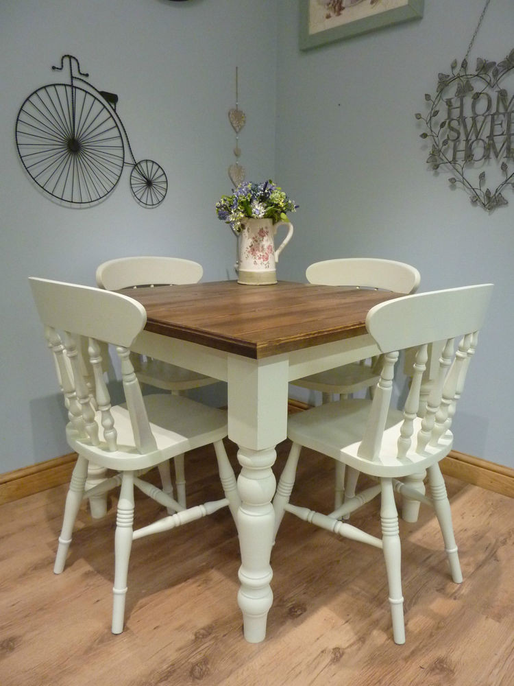 Best ideas about Shabby Chic Dining Table
. Save or Pin Bespoke Handmade Shabby Chic Farmhouse Small Square Dining Now.