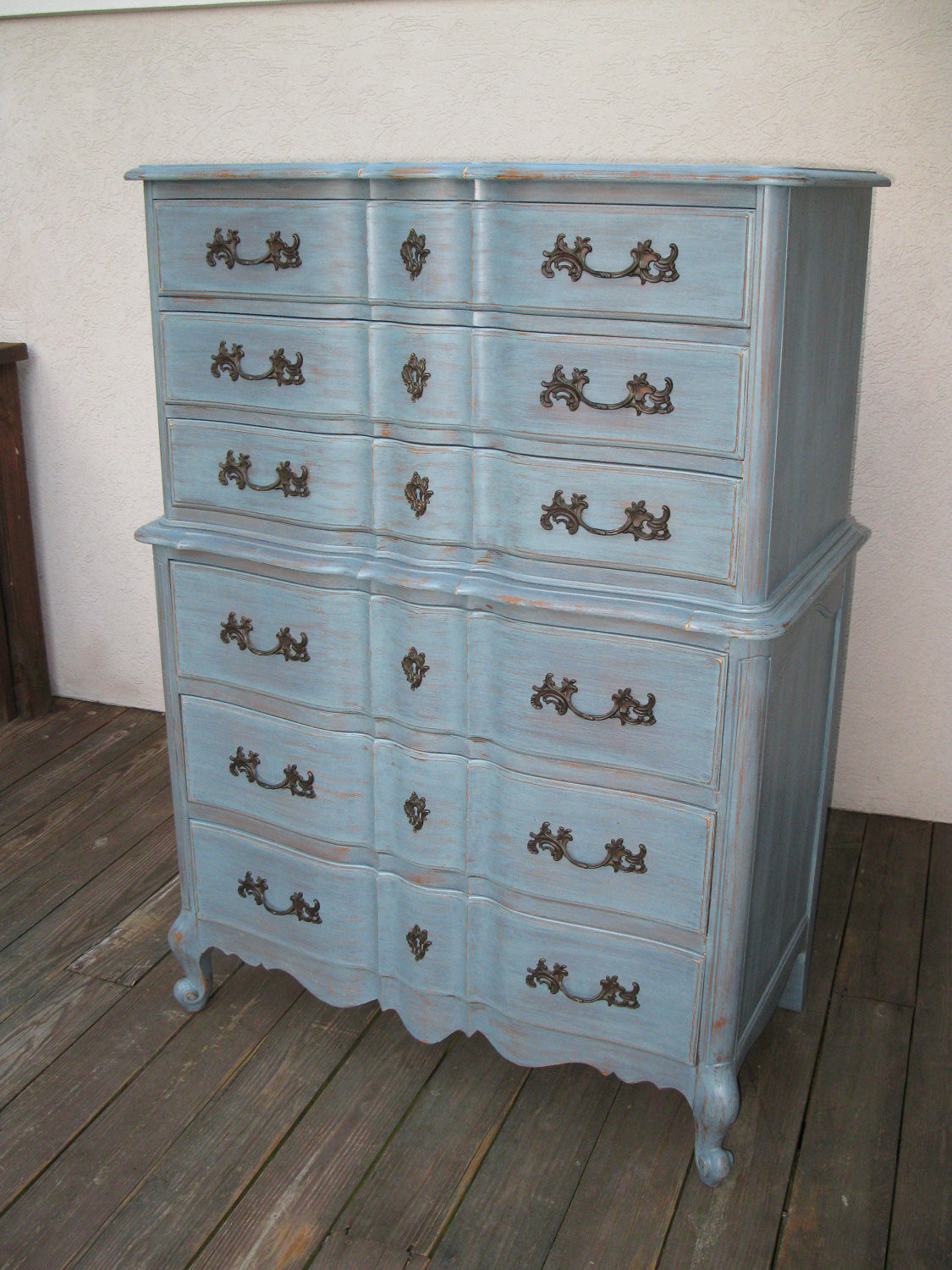 Best ideas about Shabby Chic Dresser
. Save or Pin Chic and Shabby Blue Grey Tall Dresser or Bedroom Set Now.