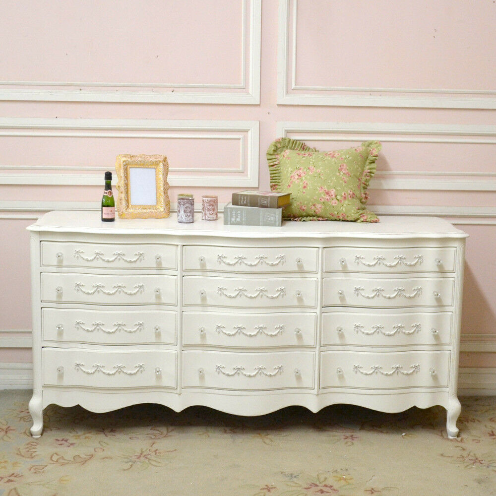 Best ideas about Shabby Chic Dresser
. Save or Pin Shabby Cottage Chic Elegant White Dresser 12 Drawers Now.