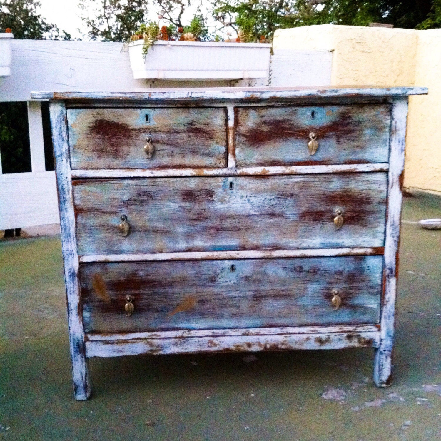 Best ideas about Shabby Chic Dressers
. Save or Pin SOLD Shabby Chic Dresser distressed white over shades of Now.