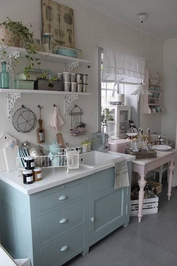 Best ideas about Shabby Chic Kitchen Decor
. Save or Pin 35 Awesome Shabby Chic Kitchen Designs Accessories and Now.