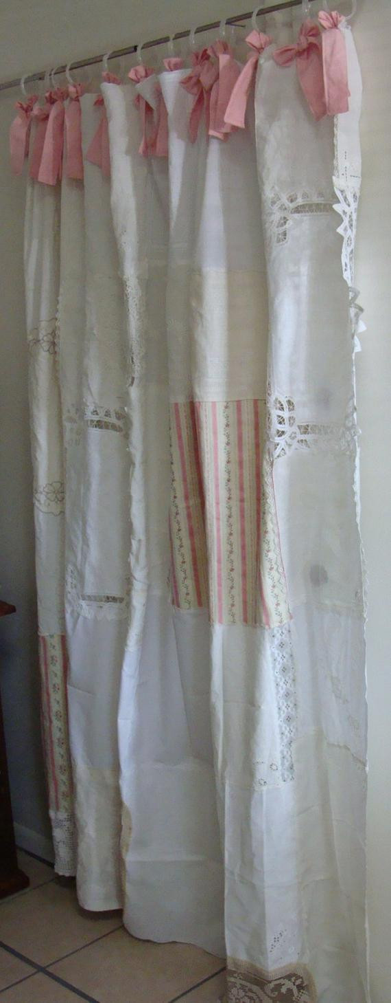 Best ideas about Shabby Chic Shower Curtain
. Save or Pin Shabby Chic Shower Curtain Vintage Napkins Vintage Now.