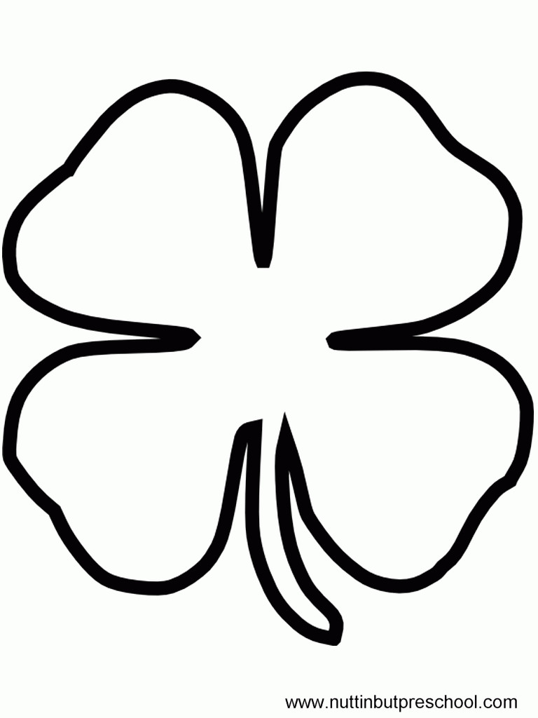 Best ideas about Shamrock Printable Coloring Pages
. Save or Pin Four Leaf Clover Template Coloring Home Now.