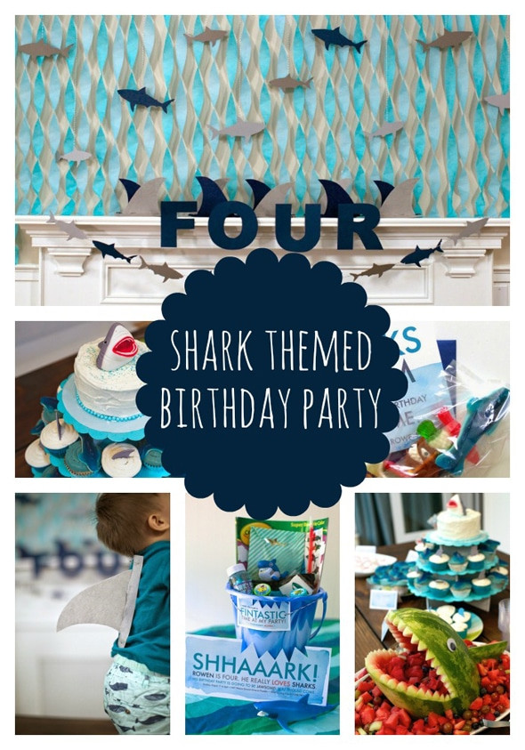 Best ideas about Shark Birthday Decorations
. Save or Pin Sweet Shark Birthday Party Now.