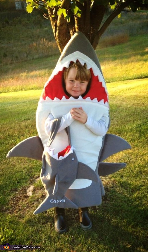 Best ideas about Shark Costume DIY
. Save or Pin Shark DIY Halloween Costume Now.