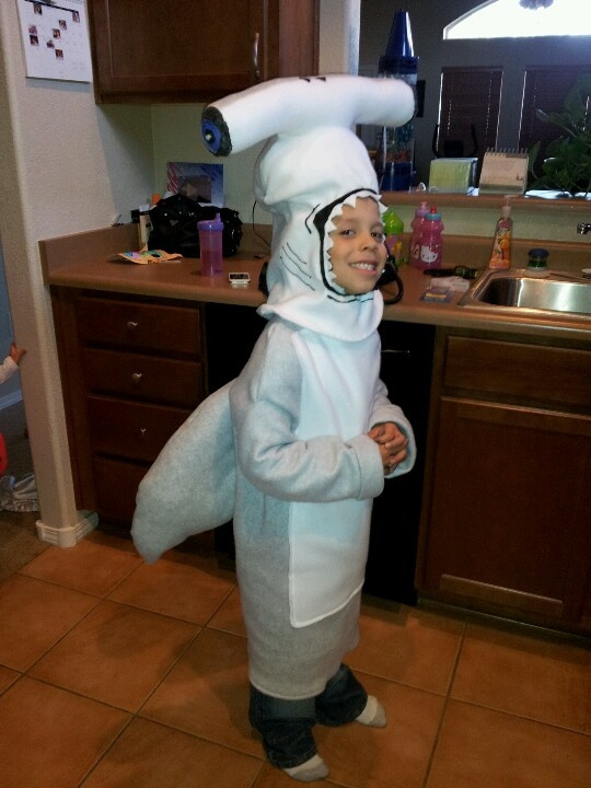 Best ideas about Shark Costume DIY
. Save or Pin Caleb s homemade hammerhead shark costume Now.