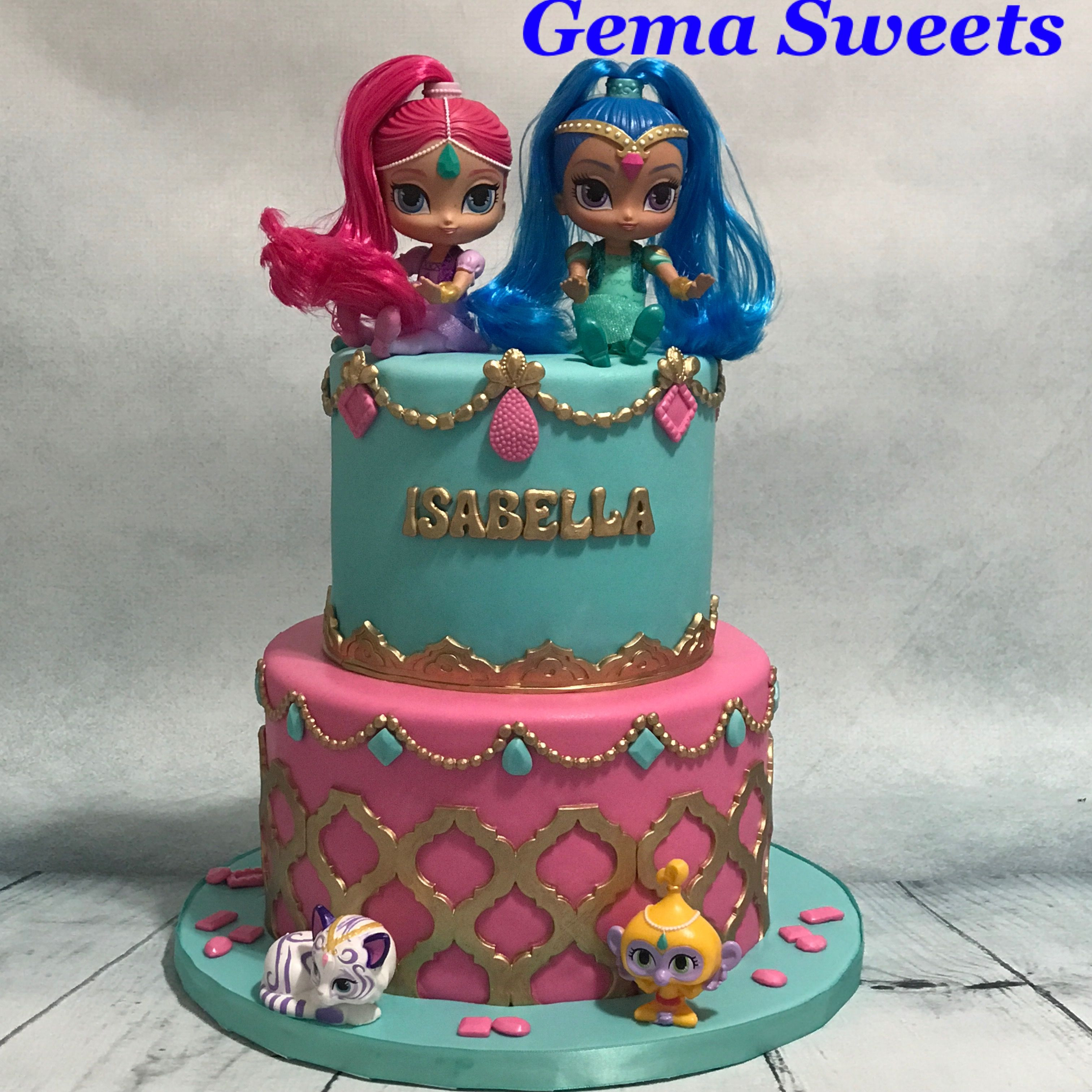 Best ideas about Shimmer And Shine Birthday Cake Ideas
. Save or Pin Shimmer and Shine inspired cake by Gema Sweets Now.