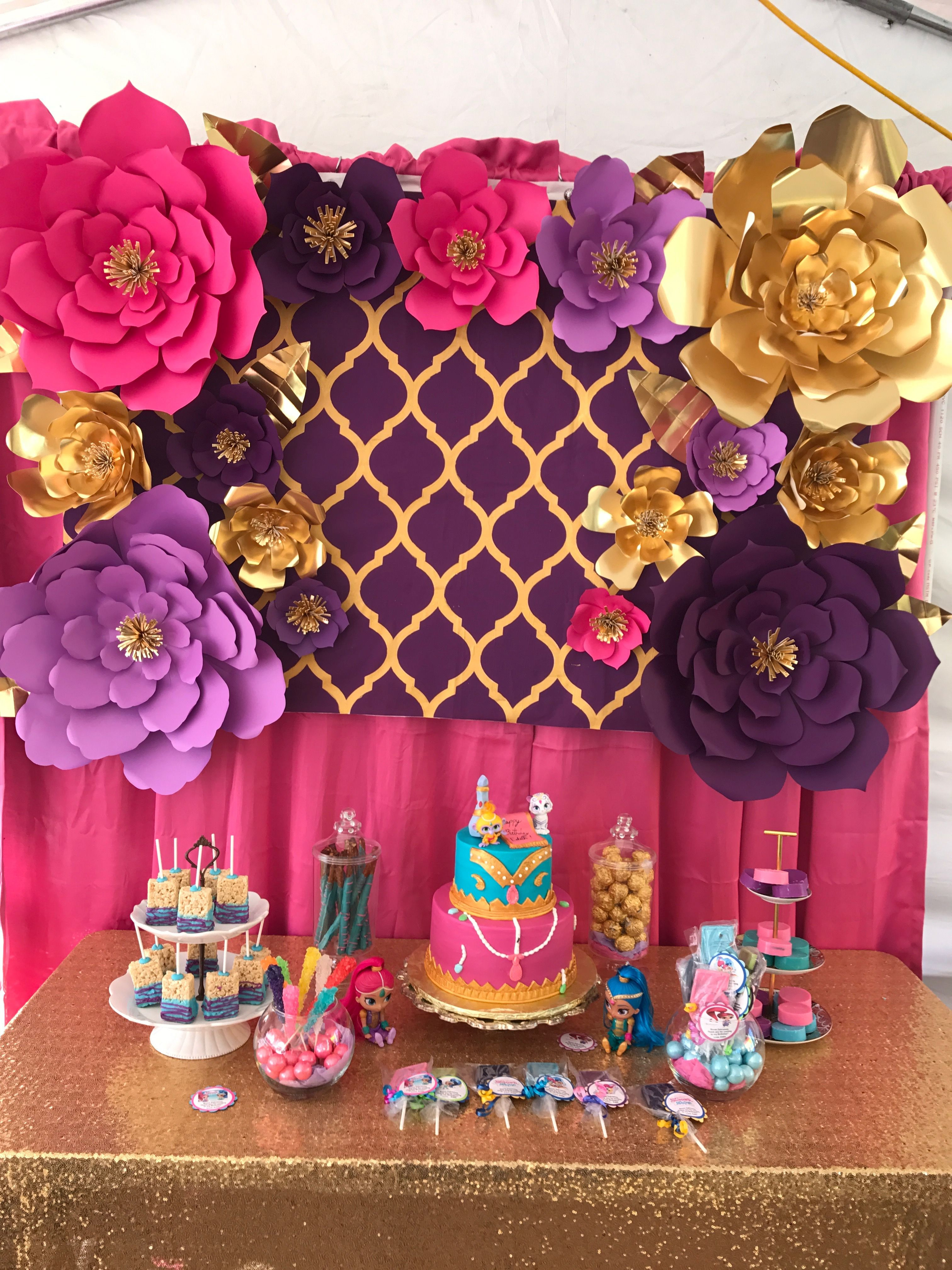 Best ideas about Shimmer And Shine Birthday Ideas
. Save or Pin Shimmer and shine dessert table party table ideas Now.