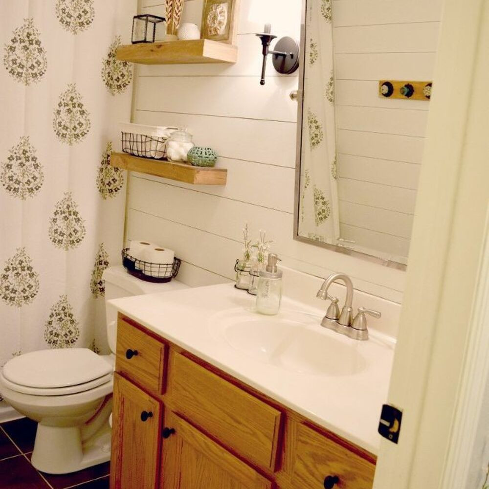 Best ideas about Shiplap Bathroom DIY
. Save or Pin Faux Shiplap Bathroom Makeover Now.