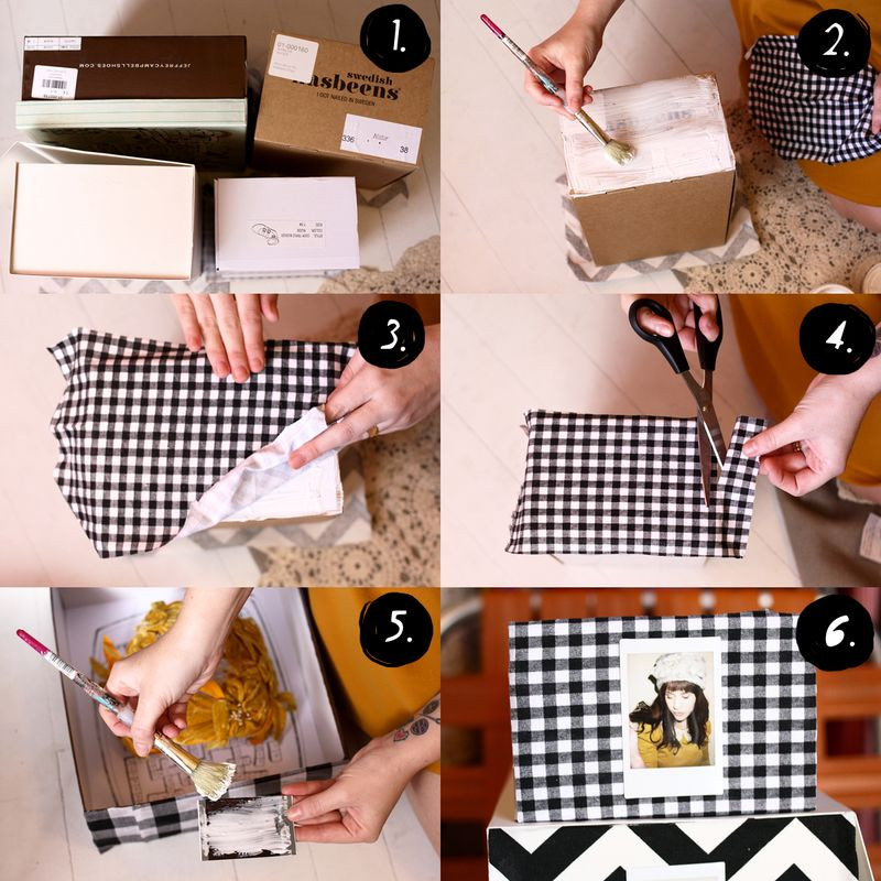 Best ideas about Shoe Boxes DIY
. Save or Pin Fabric Covered Storage Boxes – A Beautiful Mess Now.