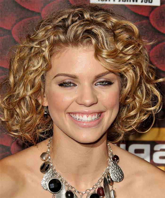 Best ideas about Short Hairstyles For Thick Hair Round Face
. Save or Pin 25 Best Curly Short Hairstyles For Round Faces Fave Now.