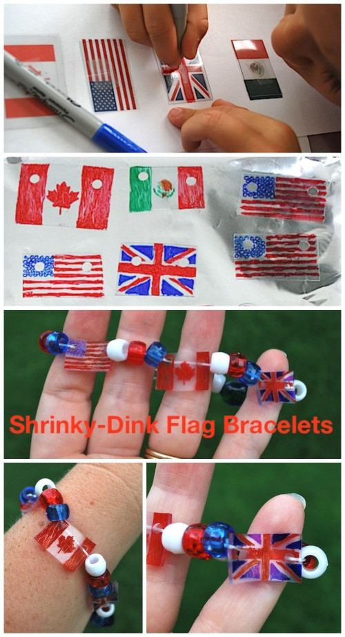 Best ideas about Shrinky Dinks DIY
. Save or Pin DIY Shrinky Dinks Flag Bracelet Now.