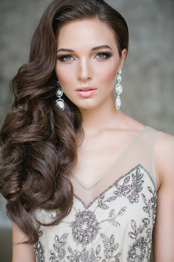 Best ideas about Side Curls Hairstyles For Wedding
. Save or Pin 34 Elegant Side Swept Hairstyles You Should Try Now.