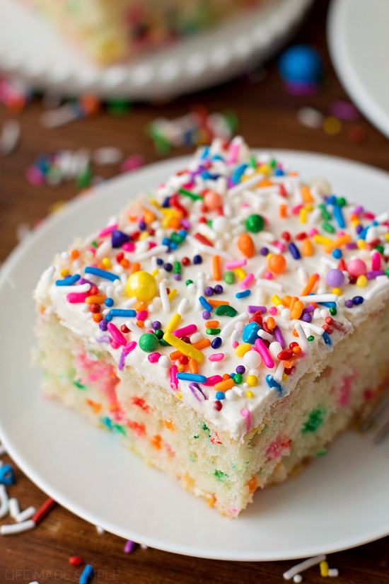Best ideas about Simple Birthday Cake Recipes
. Save or Pin Homemade Funfetti Cake Life Made Simple Now.