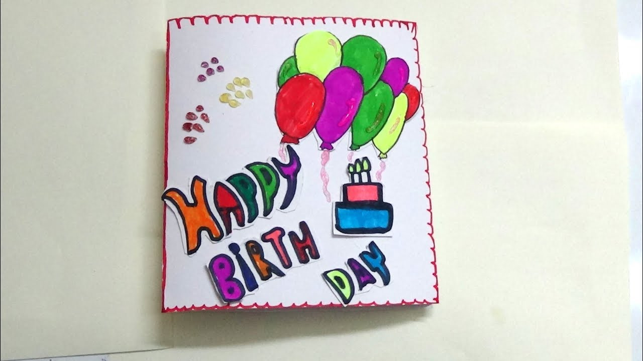 Best ideas about Simple Birthday Card
. Save or Pin HOW TO MAKE SIMPLE BIRTHDAY CARD FOR KIDS KIDS ART AND Now.