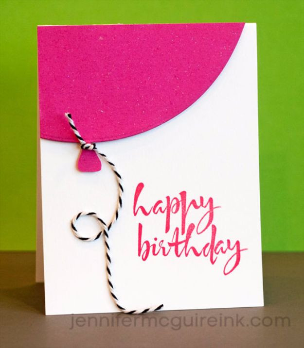 Best ideas about Simple Birthday Card
. Save or Pin 30 Creative Ideas for Handmade Birthday Cards Now.