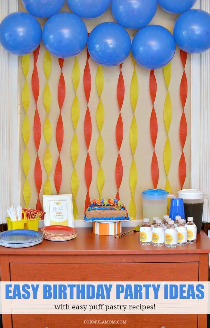 Best ideas about Simple Birthday Decorations
. Save or Pin Puff Pastry Party Ideas for Birthdays PuffPastry AD Now.