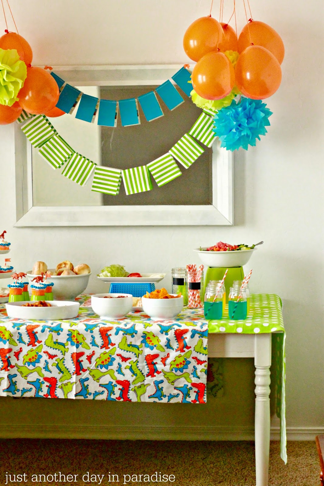 Best ideas about Simple Birthday Decorations
. Save or Pin Larissa Another Day Simple Dinosaur Birthday Party Now.