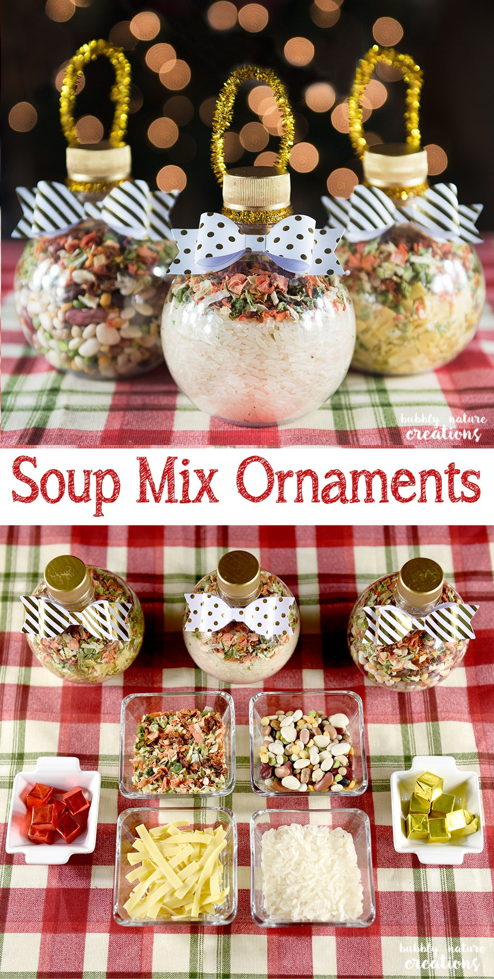 Best ideas about Simple Christmas Gift Ideas
. Save or Pin Soup Mix Ornaments Sprinkle Some Fun Now.