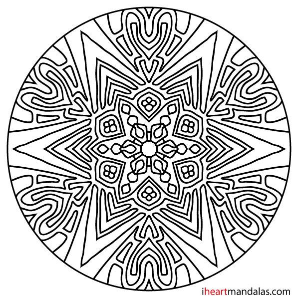 Best ideas about Simple Mandala Coloring Pages For Teens
. Save or Pin Simple Mandala 54 from iheartmandalas Now.