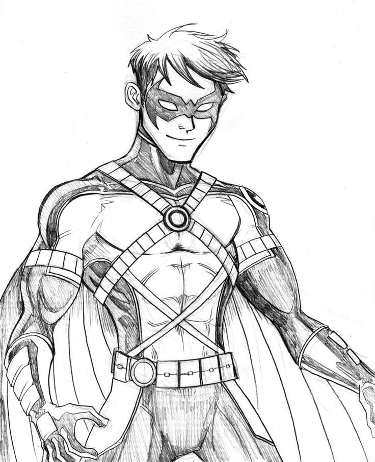 Best ideas about Simple Nightwing Coloring Sheets For Boys
. Save or Pin Drawn robin superhero Pencil and in color drawn robin Now.