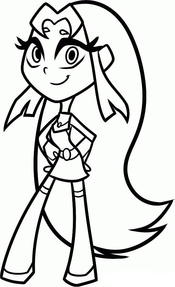 Best ideas about Simple Robin Coloring Sheets For Boys
. Save or Pin Teen titans go coloring pages starfire Now.