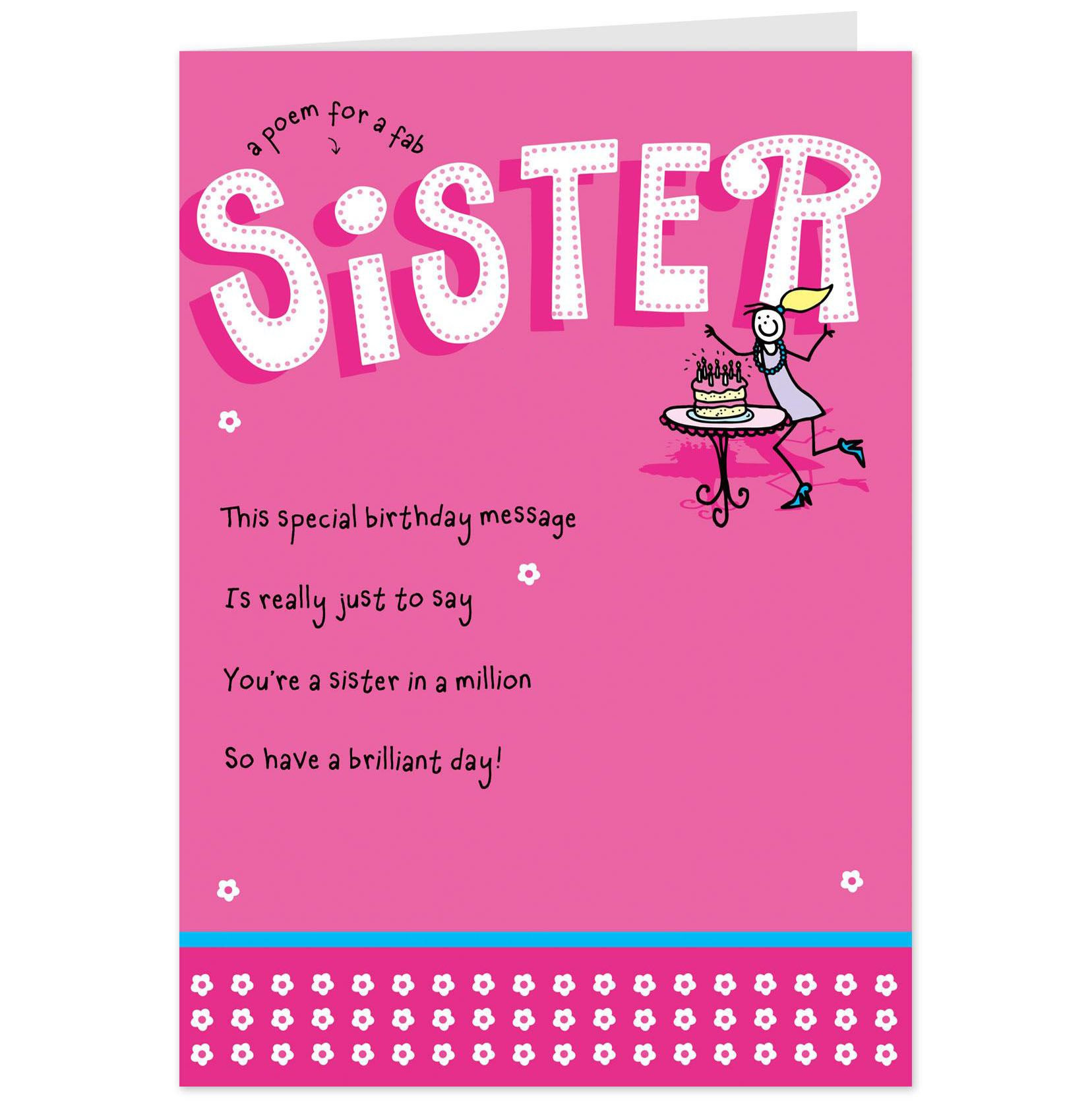 Best ideas about Sister Birthday Card
. Save or Pin Birthday Cards For Sister Free Printables Now.