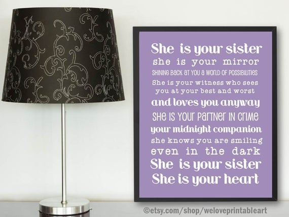 Best ideas about Sister Christmas Gift Ideas
. Save or Pin Gifts for Sister Purple Poster Gift Ideas for Sister Best Now.