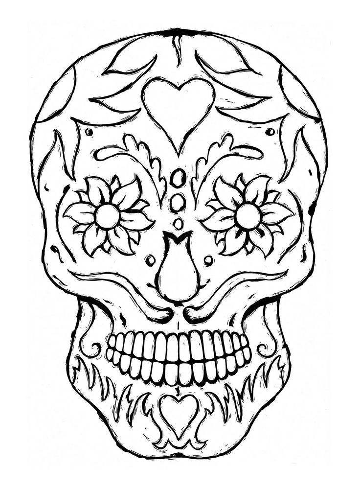 Best ideas about Skull Coloring Pages For Adults
. Save or Pin Sugar Skull Coloring Page Coloring Home Now.