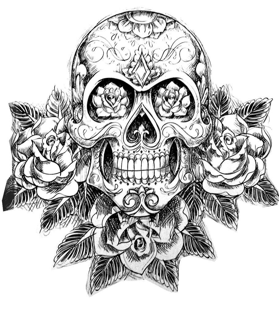 Best ideas about Skull Coloring Pages For Adults
. Save or Pin Dropbox coloring tatouage skull skeleton Now.