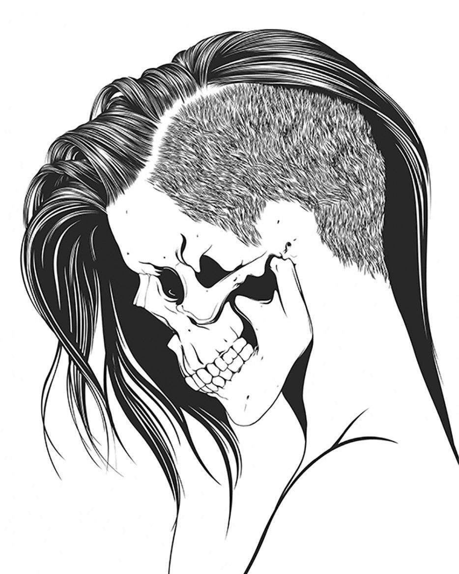 Best ideas about Skull Faced Girls Coloring Pages For Teens
. Save or Pin Skull Coloring Pages For Girls Coloring Home Now.