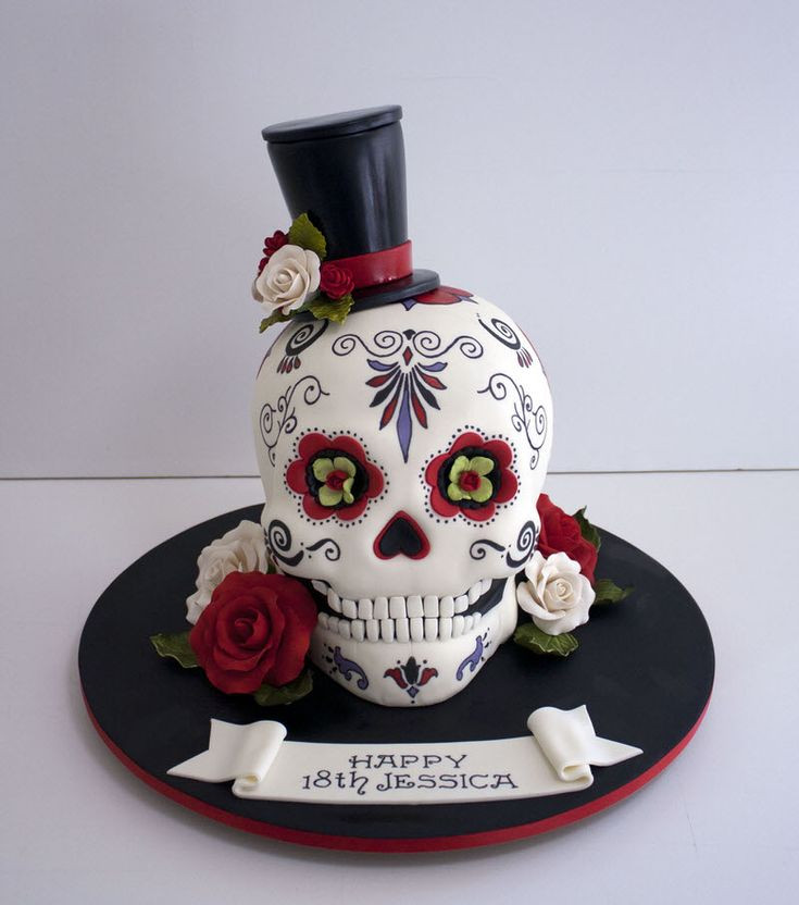 Best ideas about Skulls Birthday Cake
. Save or Pin 25 best ideas about Sugar Skull Cakes on Pinterest Now.