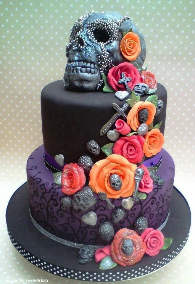 Best ideas about Skulls Birthday Cake
. Save or Pin SUGAR SKULL Birthday CAKE ☯★☮ Now.