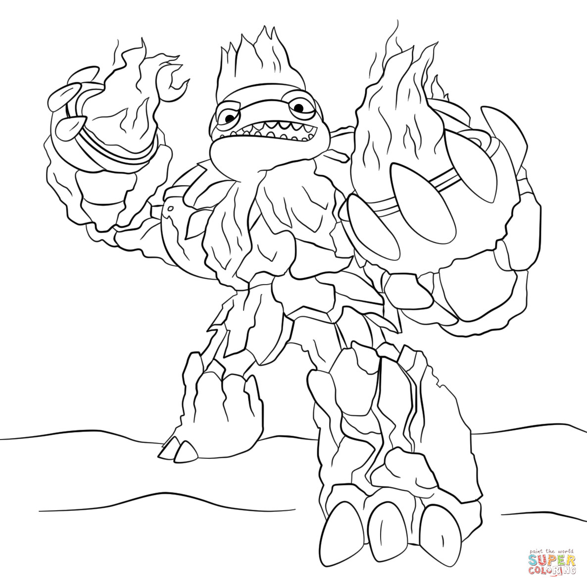Best ideas about Skylanders Giants Printable Coloring Pages
. Save or Pin Skylanders Giants Hot Head coloring page Now.