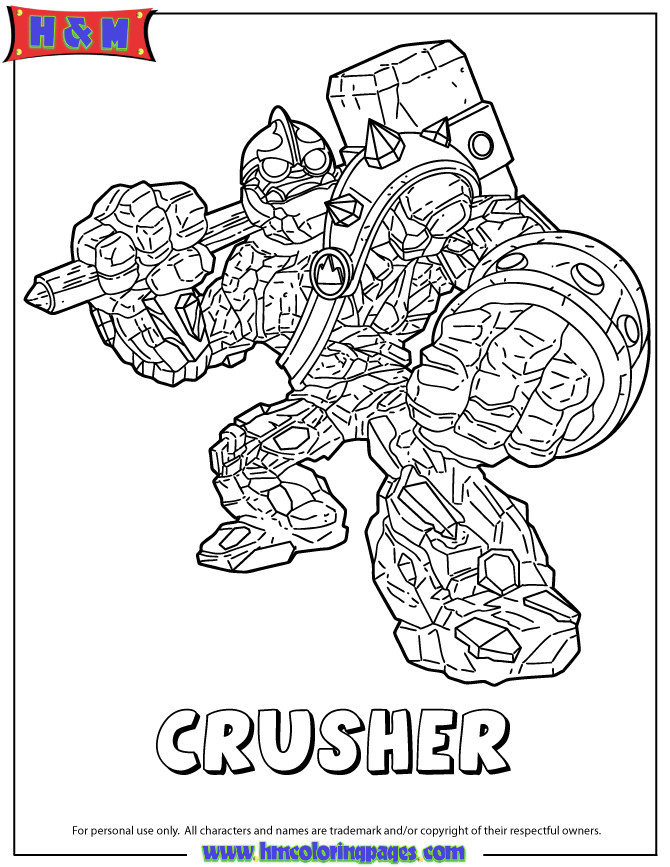 Best ideas about Skylanders Giants Printable Coloring Pages
. Save or Pin Skylanders Giants Crusher Coloring Page Now.