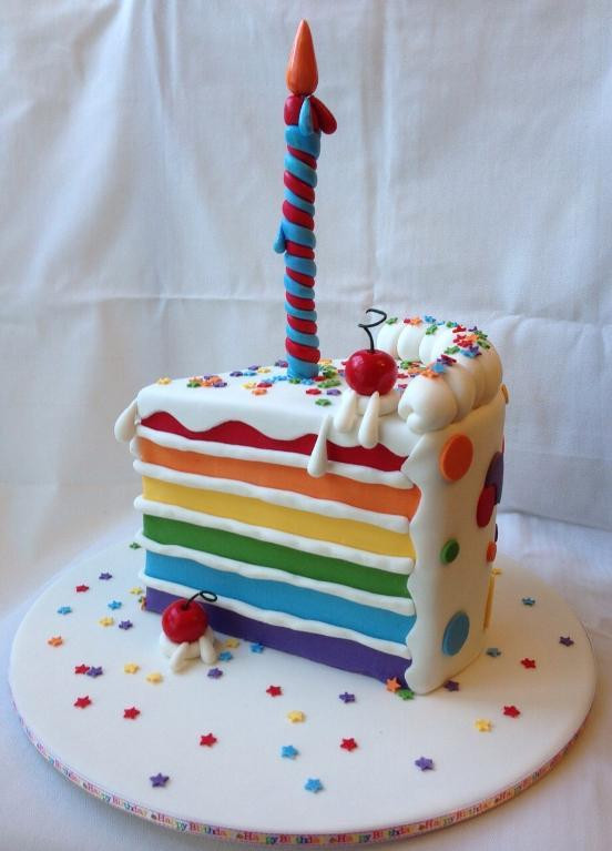 Best ideas about Slice Of Birthday Cake
. Save or Pin A Collection of Colorful Cakes Rainbow Cakes Now.