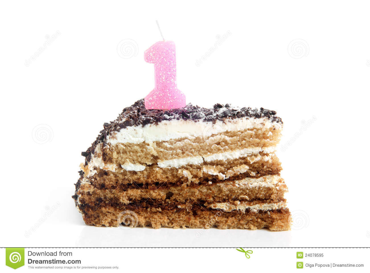 Best ideas about Slice Of Birthday Cake
. Save or Pin Slice Birthday Cake With Number e Candle Stock Image Now.